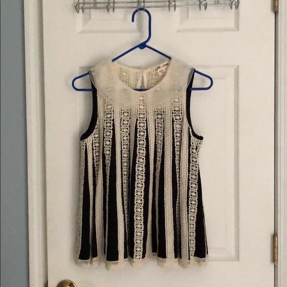 Anthropologie Pleated Tank Blouse